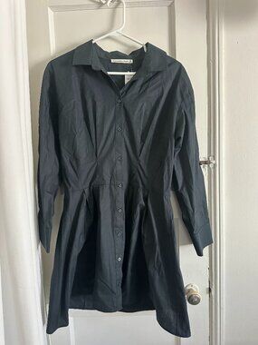 abercrombie fitch Womens Black T Shirt Dress Fit Flare Short
